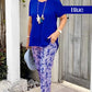 Conjunto de duas peças casual para mulher, ideal para as férias