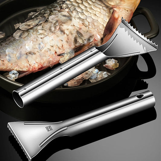Escalpelador de peixe afiado em aço inoxidável