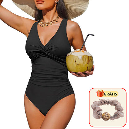 Fato de banho de uma peça para mulher com efeito modelador