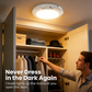💥Grande promoção – 50% de desconto💡Luz de teto recarregável com sensor de movimento e comando à distância
