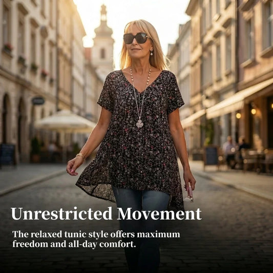 🌸🍃Moda primavera com estampas e mangas curtas