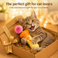 🐱🎯 2026 Electric Cat Wand Toy – Automatic Retractable Teaser with Plush Ball Launcher