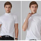 🆒40% DE DESCONTO👕Camiseta masculina de gola alta e corte justo⚡