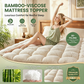 🛏️ 50% DESCONTO JÁ! ☁️ Protetor de colchão grosso, quentinho e com ótimo suporte – Conforto extra, respirável e lavável na máquina 🧼