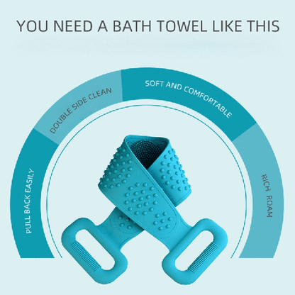 Escova de limpeza corporal em silicone HydratBath