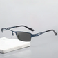 🔥Venda direta🔥Lentes de safira de alta dureza com tratamento anti-azul progressivo para visão de longe e de perto Óculos de leitura de dupla utilização