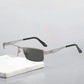 🔥Venda direta🔥Lentes de safira de alta dureza com tratamento anti-azul progressivo para visão de longe e de perto Óculos de leitura de dupla utilização