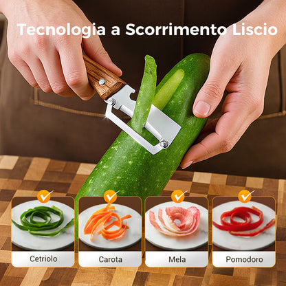 Peeler vegetale multifunzionale per cucina