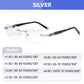 🔥Venda direta🔥Lentes de safira de alta dureza com tratamento anti-azul progressivo para visão de longe e de perto Óculos de leitura de dupla utilização