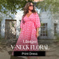 🏖️Promoção de Verão: 50% de DESCONTO!!🎀Vestido estampado com decote em V para mulher