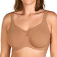 🏆 💐Soutien feminino elegante, transparente e com cobertura total, tamanho plus size