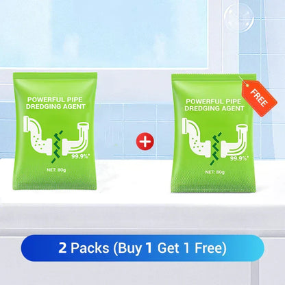🌊 COMPRE 1 E GANHE 1 GRÁTIS! ✨ Poderoso agente de desentupimento de canos - Dissolve rapidamente cabelos, gordura e detritos nos canos com fórmula ecológica 🚰🔧