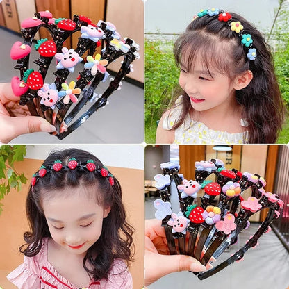 Grampo de cabelo trançado fofo para crianças (50% de desconto)
