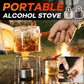Fogão portátil a álcool para acampamentos ao ar livre