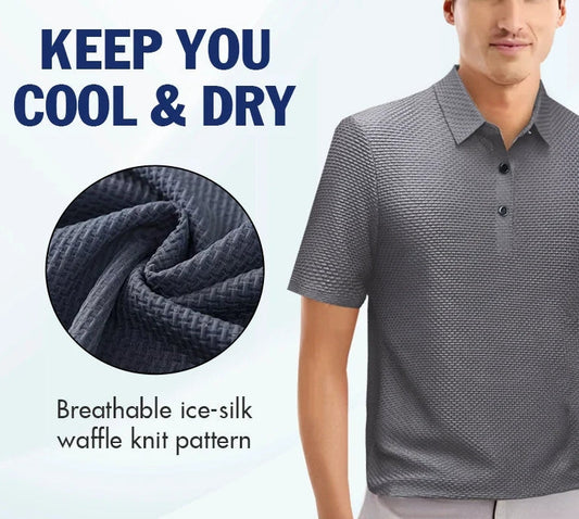 🔥PROMOÇÃO DE VERÃO: 49% DE DESCONTO🔥Camisa masculina em seda gelada