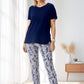 Conjunto de duas peças casual para mulher, ideal para as férias