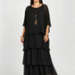💎 -50% OFERTA LIMITADA! 💎 Vestido Maxi Artístico – Corte Largo, Design Batwing e Elegância Fluida