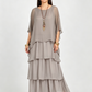 💎 -50% OFERTA LIMITADA! 💎 Vestido Maxi Artístico – Corte Largo, Design Batwing e Elegância Fluida