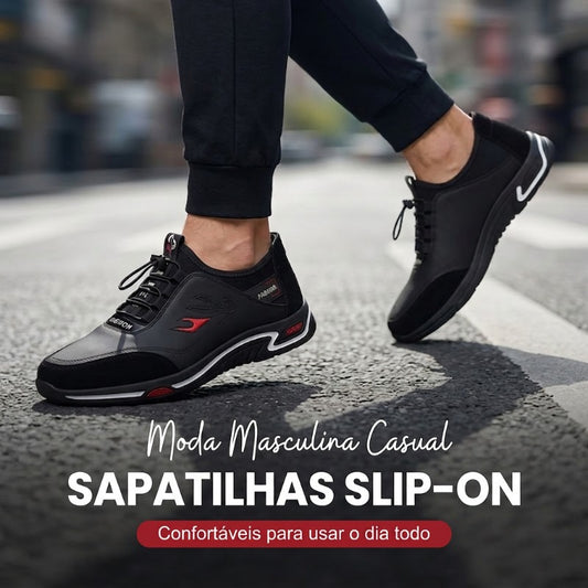 Sapatos masculinos leves e confortáveis, sem atacadore