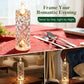 🎁 Velas de cristal com luzes LED – Luzes noturnas românticas para a mesa
