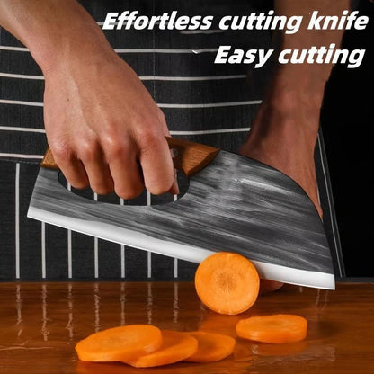 Ergonomic Kitchen Knife – Forward grip design,Cut veggies, meat with ease. A thoughtful gift for home cooks. 🍅🔪