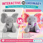 🐘🎶Elefante de Pelúcia Cantor Peek-A-Boo – Animal de Pelúcia Musical Interativo