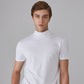 🆒40% DE DESCONTO👕Camiseta masculina de gola alta e corte justo⚡