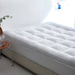 🛏️ 50% DESCONTO JÁ! ☁️ Protetor de colchão grosso, quentinho e com ótimo suporte – Conforto extra, respirável e lavável na máquina 🧼