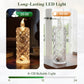 🎁 Velas de cristal com luzes LED – Luzes noturnas românticas para a mesa