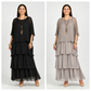 💎 -50% OFERTA LIMITADA! 💎 Vestido Maxi Artístico – Corte Largo, Design Batwing e Elegância Fluida