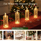 🎁 Velas de cristal com luzes LED – Luzes noturnas românticas para a mesa