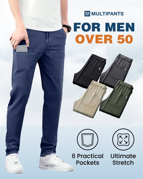🔥Promoção de Ano Novo: Apenas 34,99€!! ⚡Mais de 50.000 unidades vendidas! 🔥Calça cargo multifuncional – resistente, altamente elástica e com vários bolsos.
