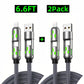 🔌Cabo de carregamento rápido RGB 4 em 1, cabo universal para carregar vários dispositivos em viagem🌍