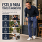 👖 50% DESCONTO AGORA! 🌿 Calças de linho para homem – Riscas e cropped – Cintura elástica e cordão – Calças de verão respiráveis🏖️