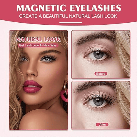 💖Oferta por tempo limitado🎁Cílios magnéticos premium reutilizáveis com aplicador