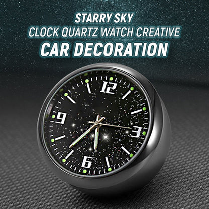Relógio de quartzo Starry Sky Clock Decoração criativa para automóveis