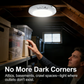 💥Grande promoção – 50% de desconto💡Luz de teto recarregável com sensor de movimento e comando à distância