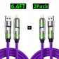 🔌Cabo de carregamento rápido RGB 4 em 1, cabo universal para carregar vários dispositivos em viagem🌍