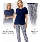 Conjunto de duas peças casual para mulher, ideal para as férias