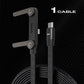🎉COMPRE MAIS, POUPE MAIS🎁⚡️Carregamento super rápido de 240 W📱Cabo de carregamento com suporte invisível