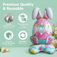 🎁Promoção antecipada de Páscoa🐰 Balão gigante 3D em forma de coelho, autossustentável, para alegrar as festas