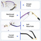 🔥Venda direta🔥Lentes de safira de alta dureza com tratamento anti-azul progressivo para visão de longe e de perto Óculos de leitura de dupla utilização