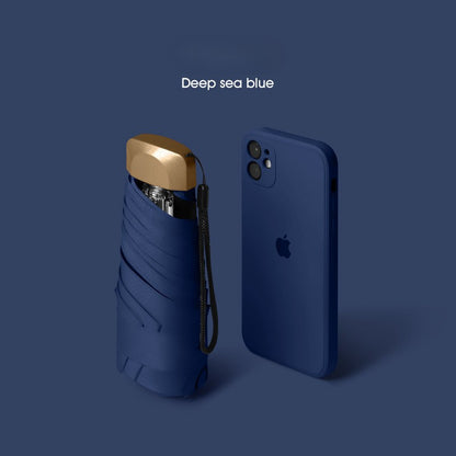 Dual-Purpose Portable Capsule Umbrella
