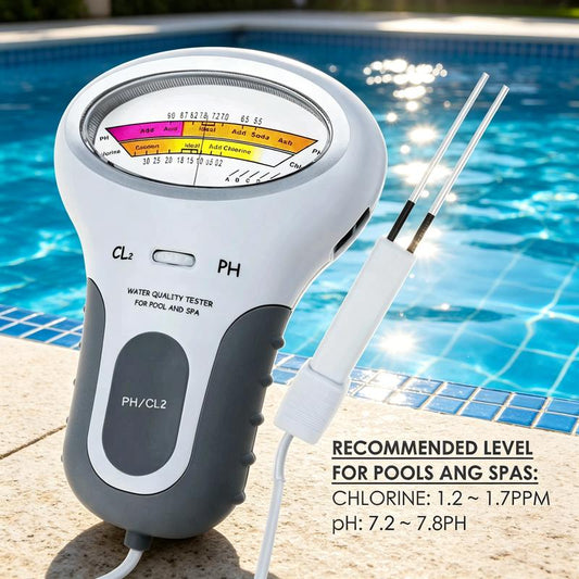 🔬💧 Medidor de pH e cloro para piscinas – 50% de desconto! Medição precisa dos níveis de pH e cloro na sua piscina – simples, rápida e confiável. 🔥🏊