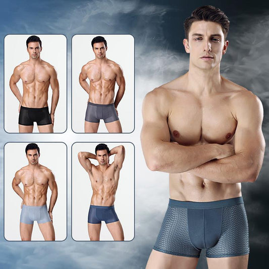 🔥49% DE DESCONTO 🔥Roupa interior masculina respirável de seda gelada
