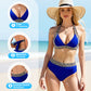 🔥Fato de banho feminino sexy com decote em V e padrão ondulado para as férias