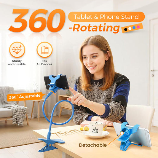 🔥Suporte giratório de 360° para tablet e telemóvel📱