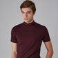 🆒40% DE DESCONTO👕Camiseta masculina de gola alta e corte justo⚡