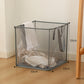 🎁 Caixa de arrumação em tecido transparente | Organizador de roupeiro dobrável – Ideal para roupa, brinquedos, cobertores e muito mais! 🧸👕📦