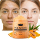 Esfoliante corporal profundamente nutritivo à curcuma, suavizante à queratina, esfoliante de pele morta com bálsamo cremoso, sal líquido, bálsamo cremoso, sal líquido